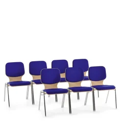 Wohnen Stapelstuhl in Blau & Buche - Caritera