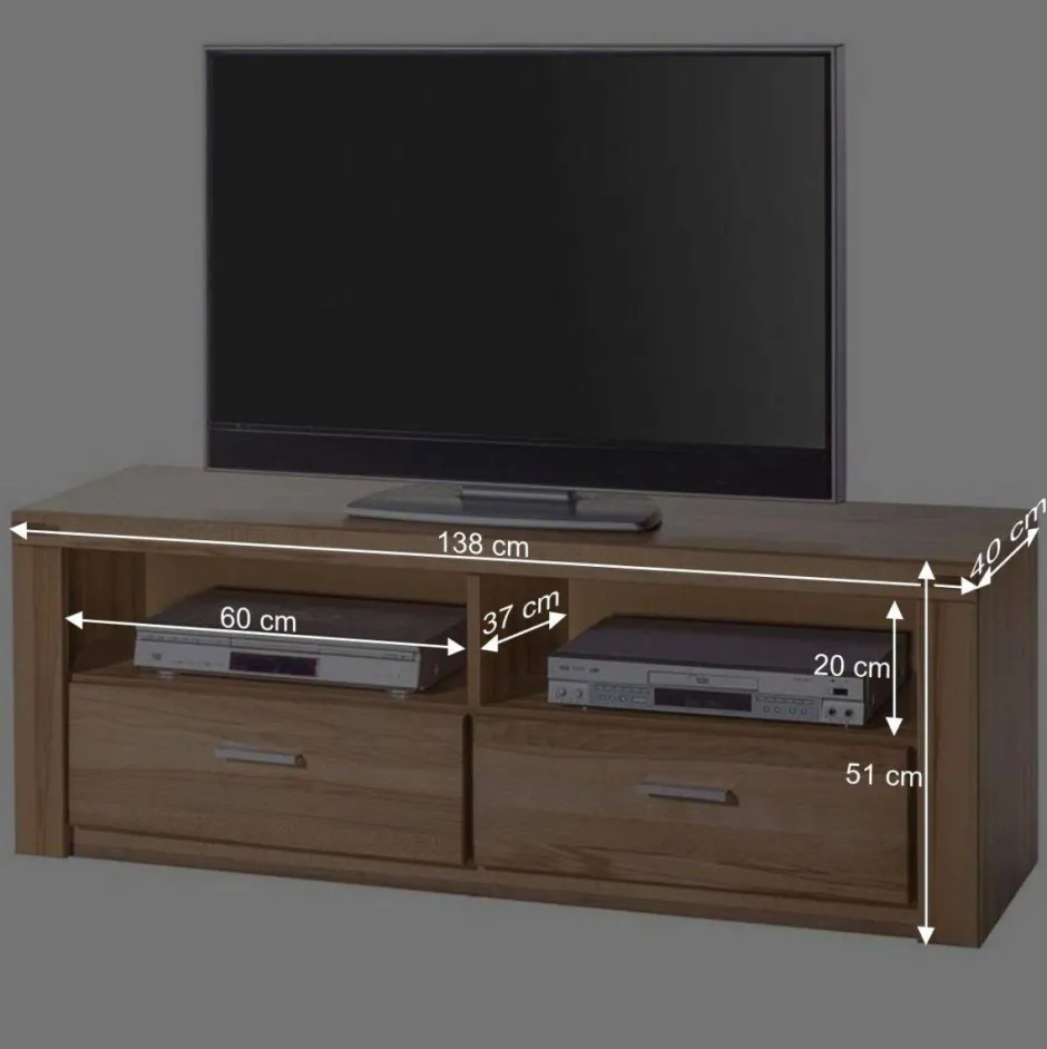 Wohnen Stauraum Anbauwand aus Holz - Uhelia (vierteilig)