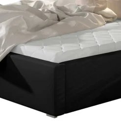 Wohnen Stauraum Bett in Schwarz Kunstlederbezug - Roxing