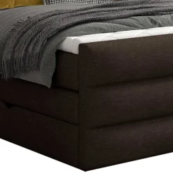 Stauraum Boxspringbett in Braun Stoff - Birt^Wohnen Clearance