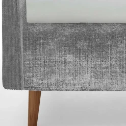 Wohnen Stauraum Polsterbett aus Boucle in Grau - Tasso