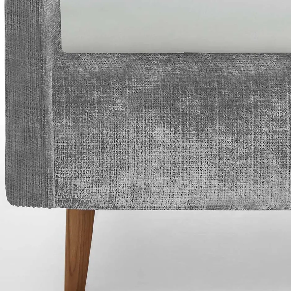 Wohnen Stauraum Polsterbett aus Boucle in Grau - Tasso