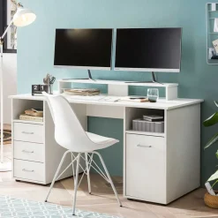 Kinder Wohnen Stauraum Schreibtisch mit Bildschirmaufsatz - Fegura