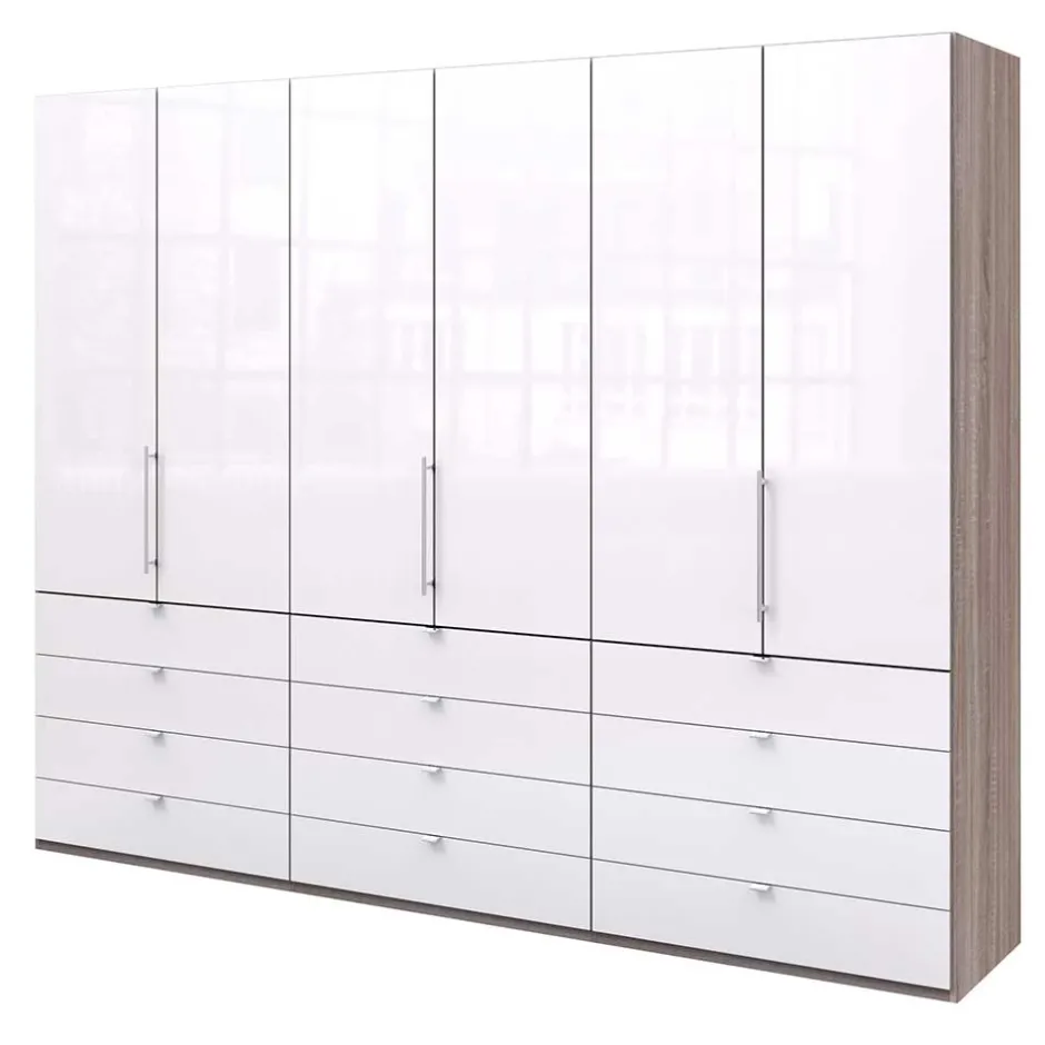 Wohnen Stauraumwunder Kleiderschrank mit 3 Falttüren - Empresian