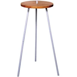 Wohnen Stehleuchte mit Ablagetisch aus Holz & Metall - Progressive