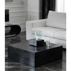 Stein Couchtisch Luvega in Schwarz^Wohnen Outlet