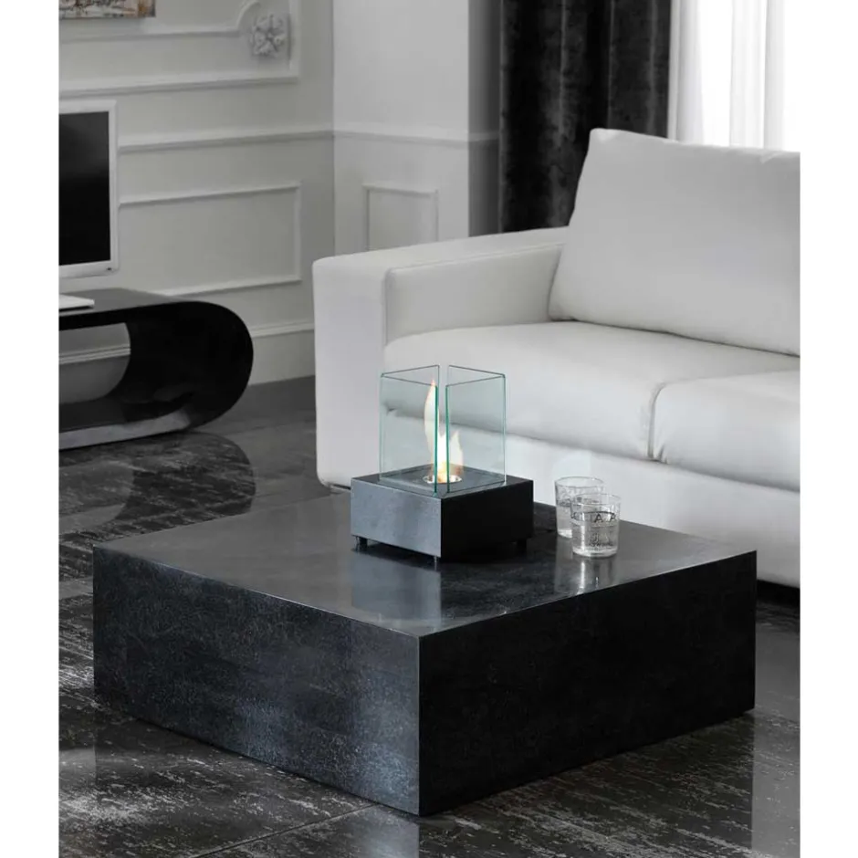 Stein Couchtisch Luvega in Schwarz^Wohnen Outlet