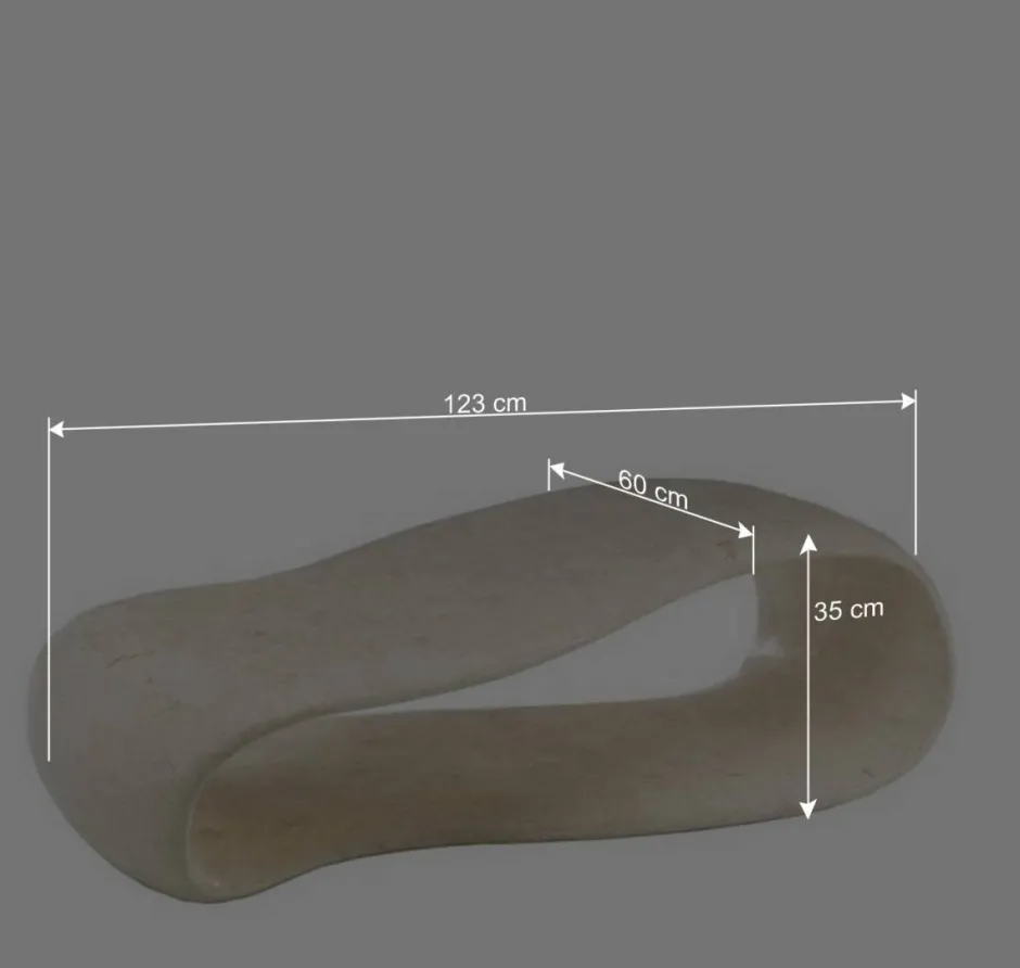 Stein Wohnzimmertisch Sunderland in Grau^Wohnen Clearance