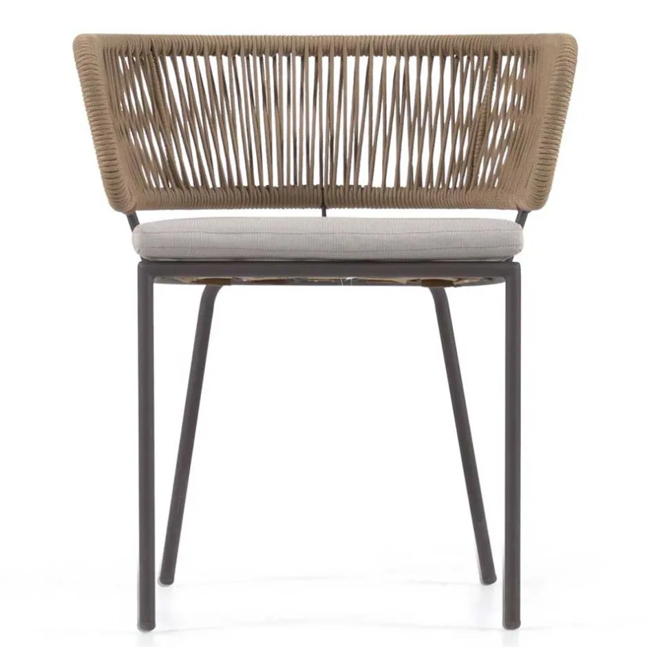 Wohnen Stühle aus Kordelgeflecht Beige - Wanisha (4er Set)