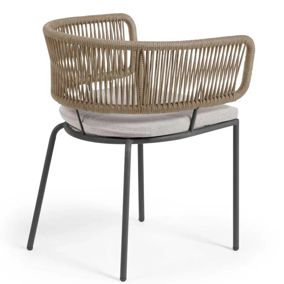 Wohnen Stühle aus Kordelgeflecht Beige - Wanisha (4er Set)