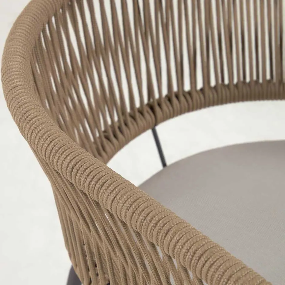 Wohnen Stühle aus Kordelgeflecht Beige - Wanisha (4er Set)