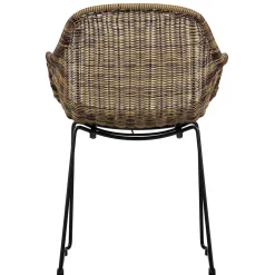 Stühle aus Kunstrattan in Beigegrau - Simonas (2er Set)^Wohnen Best