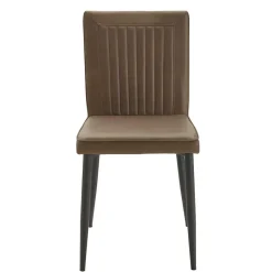 Stühle in Braun Kunstleder - Freiburg (2er Set)^Wohnen Clearance