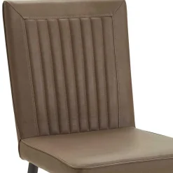 Stühle in Braun Kunstleder - Freiburg (2er Set)^Wohnen Clearance