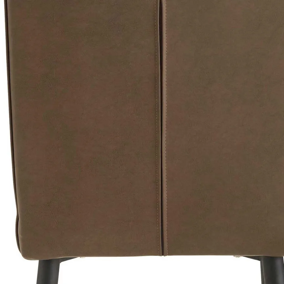 Stühle in Braun Kunstleder - Freiburg (2er Set)^Wohnen Clearance