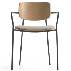 Stühle in Eiche & Beige & Schwarz - Salute (4er Set)^Wohnen