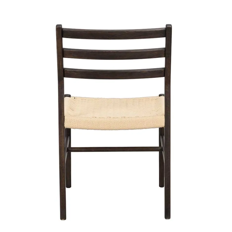 Wohnen Stühle in Eiche Dunkel und Beige - Sabina (2er Set)