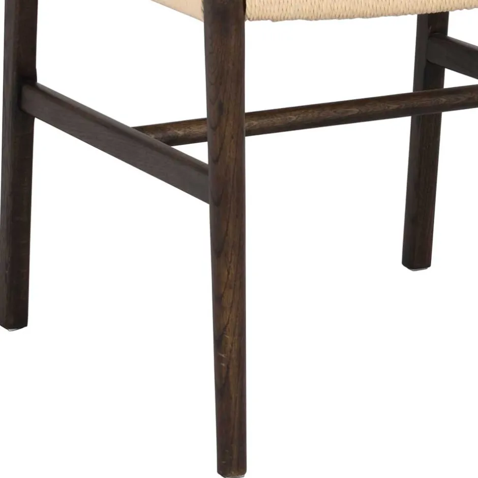 Wohnen Stühle in Eiche Dunkel und Beige - Sabina (2er Set)