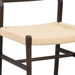 Wohnen Stühle in Eiche Dunkel und Beige - Sabina (2er Set)