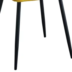 Stühle in Gelb Samtbezug - Bernadi (4er Set)^Wohnen Clearance