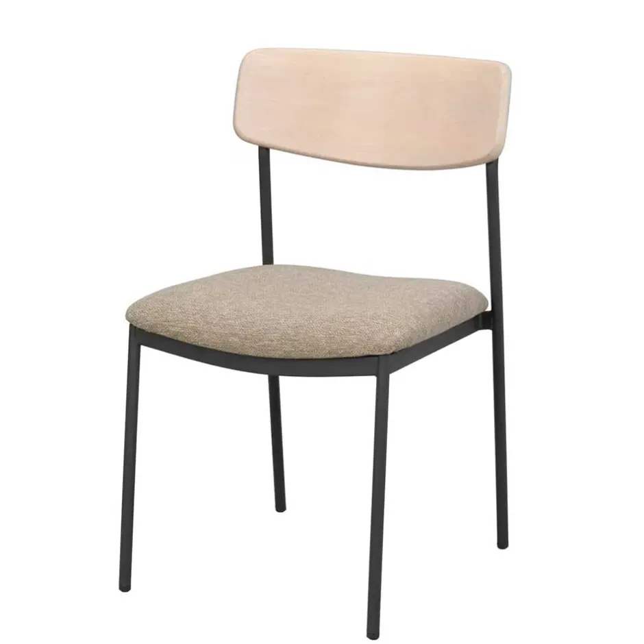 Stühle mit Polstersitz in Beige - Gora (2er Set)^Wohnen Discount