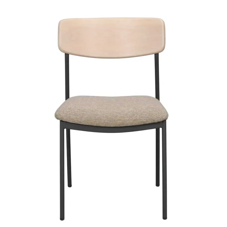 Stühle mit Polstersitz in Beige - Gora (2er Set)^Wohnen Discount