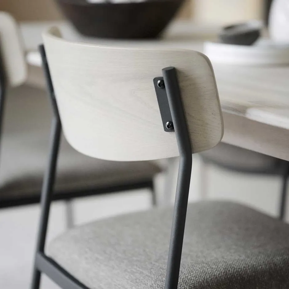 Stühle mit Polstersitz in Beige - Gora (2er Set)^Wohnen Discount