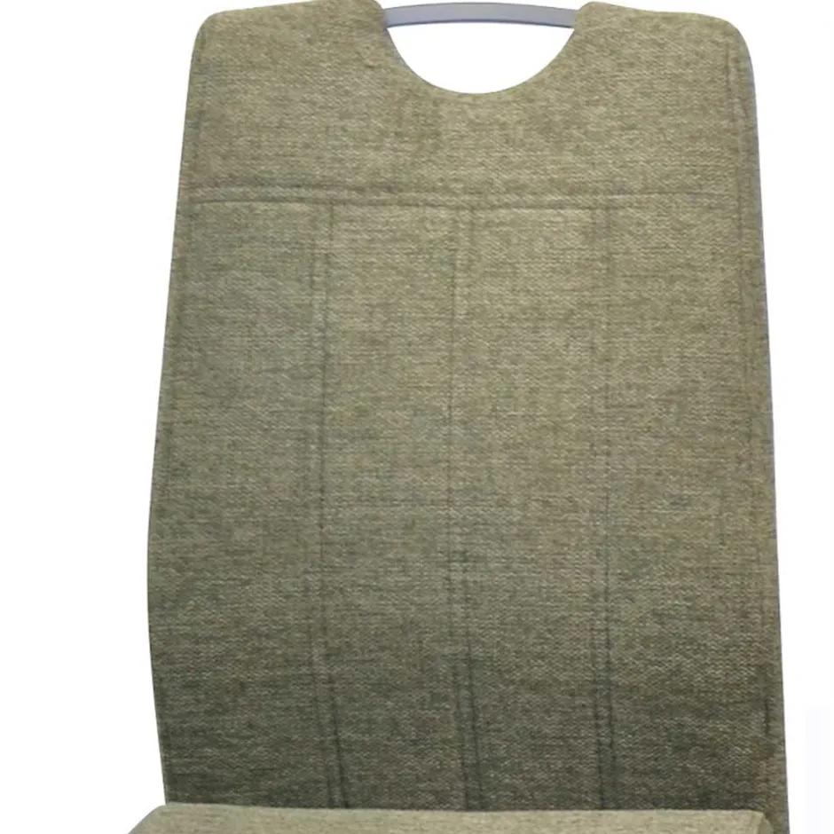 Wohnen Stoff Freischwinger Stühle in Oliv Grün - Maximo (4er Set)