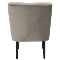 Wohnen Stoff Sessel ohne Armlehnen in Beigegrau - Filax