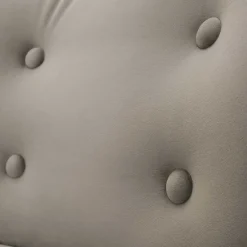 Wohnen Stoff Sessel ohne Armlehnen in Beigegrau - Filax