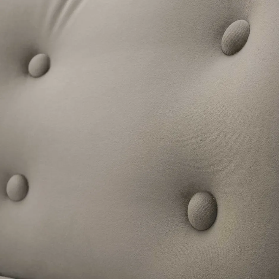 Wohnen Stoff Sessel ohne Armlehnen in Beigegrau - Filax