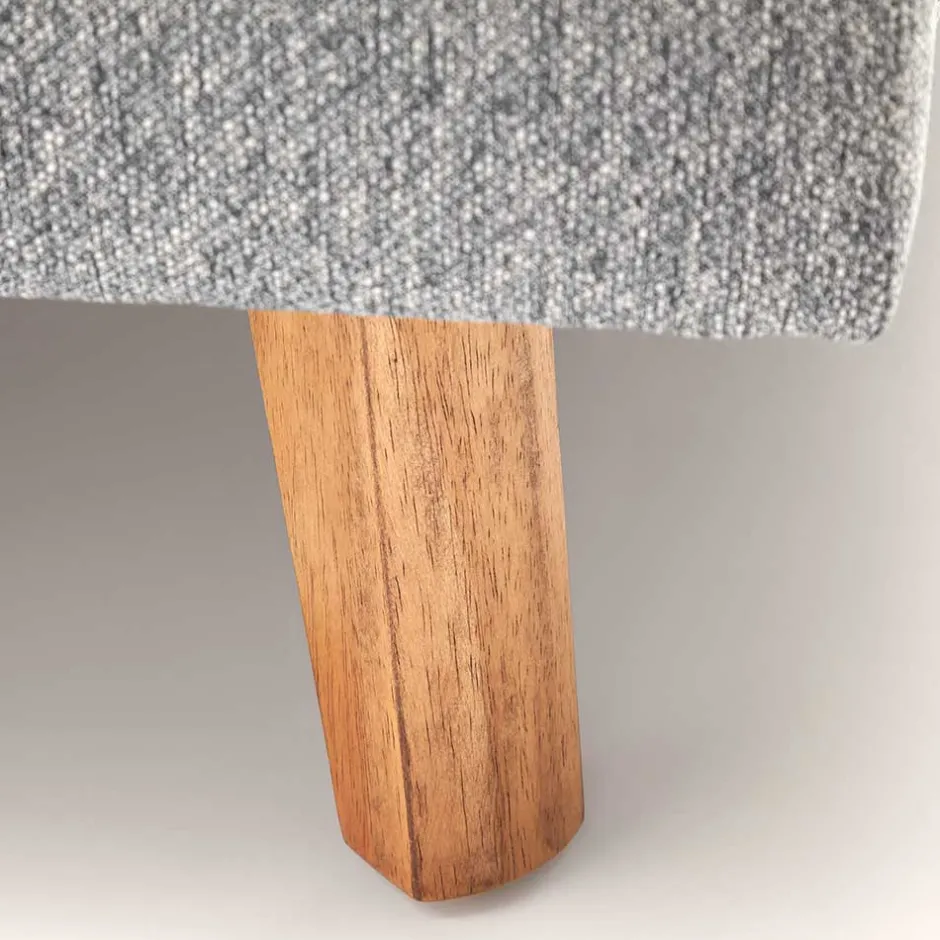 Stoffbett im Skandinavischen Stil in Grau - Cepter^Wohnen Discount