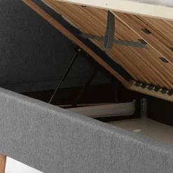 Stoffbett im Skandinavischen Stil in Grau - Cepter^Wohnen Discount