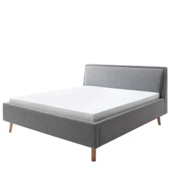 Stoffbett im Skandinavischen Stil in Grau - Cepter^Wohnen Discount