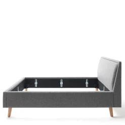 Stoffbett im Skandinavischen Stil in Grau - Cepter^Wohnen Discount