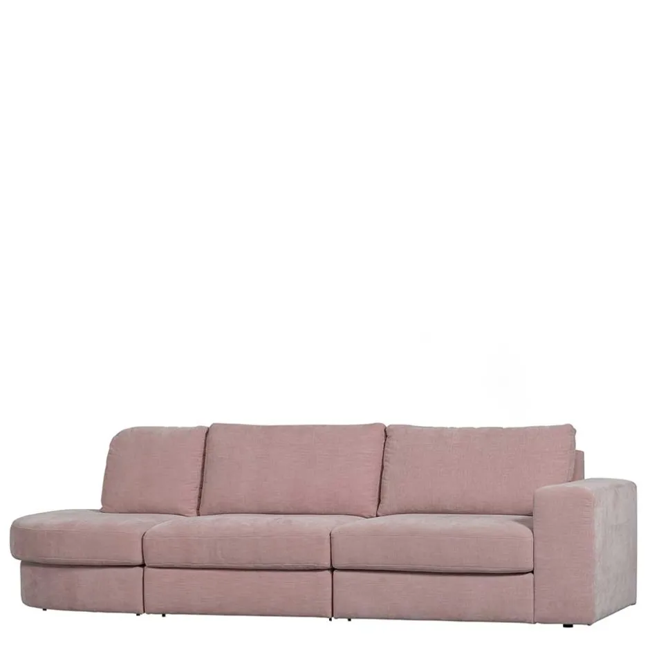 Wohnen Stoffsofa mit Armlehne rechts in Rosa - Jilatov