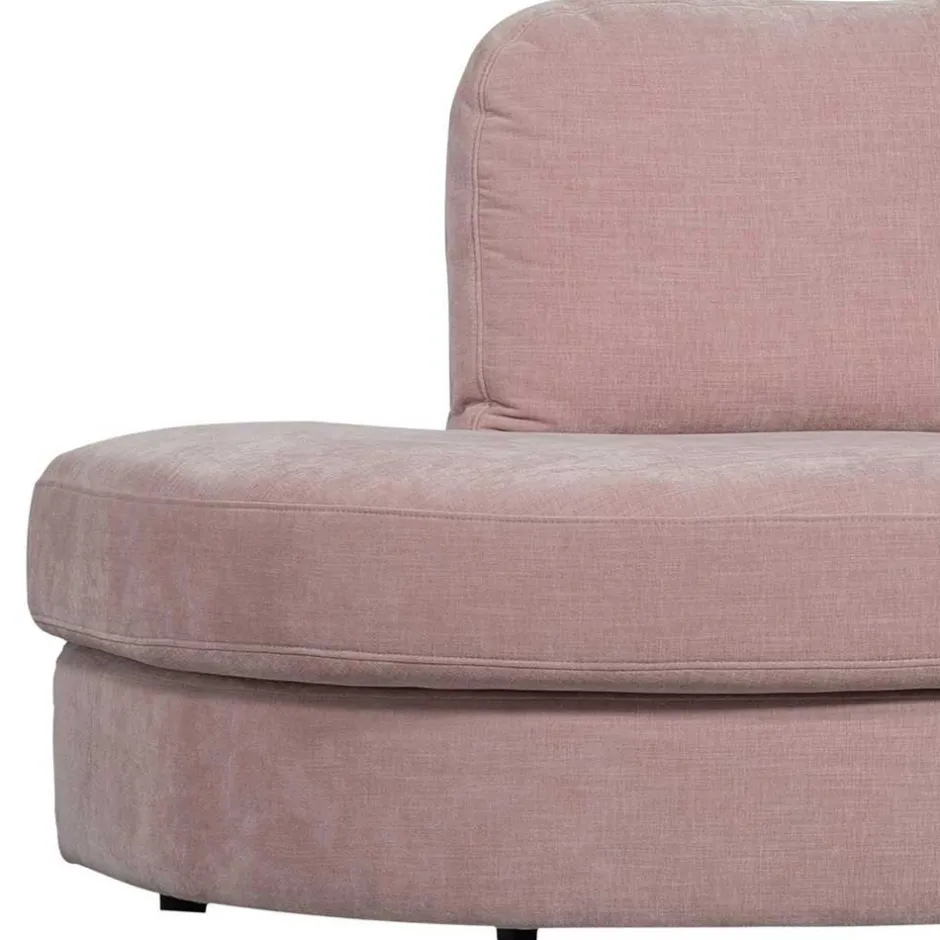 Wohnen Stoffsofa mit Armlehne rechts in Rosa - Jilatov