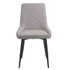 Wohnen Stoffstühle in hellem Grau - Manchester (2er Set)