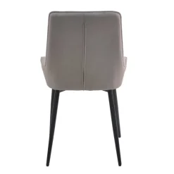 Wohnen Stoffstühle in hellem Grau - Manchester (2er Set)