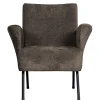 Wohnen Strukturstoff Sessel in Graubraun - Lorenaru