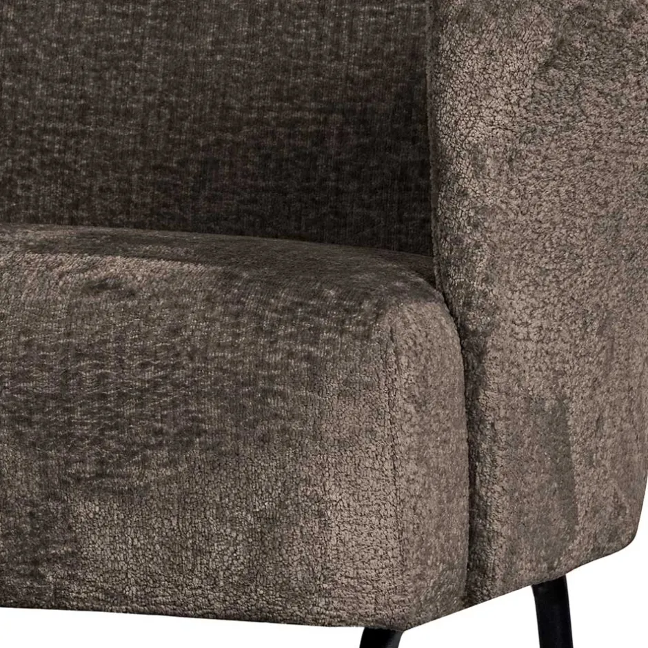 Wohnen Strukturstoff Sessel in Graubraun - Lorenaru