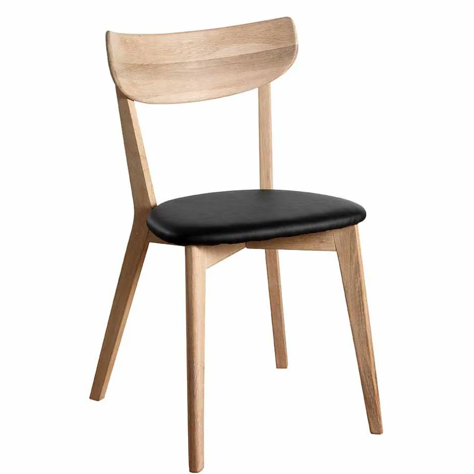 Stuhl aus geseiftem Eichenholz - Losiamos (2er Set)^Wohnen Discount