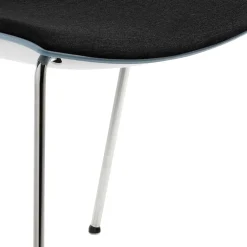 Stuhl zum Stapeln in Blaugrau & Schwar - Kedniel^Wohnen New