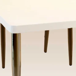 Wohnen Stuhlgrupppe in Weiß & Braun - Cynthia (fünfteilig)