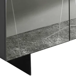 Stylisches Sideboard mit Spiegel Front in Rauchgrau - Odangelo^Wohnen Discount