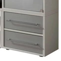 Stylisches Stauraum Möbel in Weiß & Silber - Imtrador^Wohnen Online