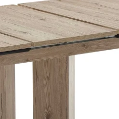 Wohnen Säulentisch in Wildeiche Optik & Schwarz - Annimo