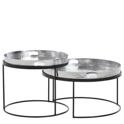 Tablett Couchtische in Silber - Astuto (zweiteilig)^Wohnen Hot