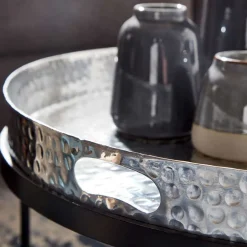 Tablett Couchtische in Silber - Astuto (zweiteilig)^Wohnen Hot