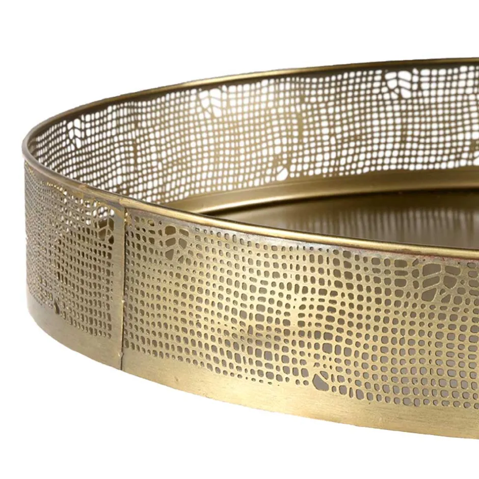 Wohnen Tablett Duo in Altgold - Rigori (zweiteilig)